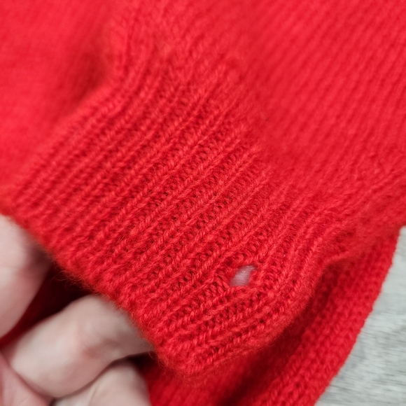 VINTAGE WOOL Archie Brown & Son of Bermuda Red Plaid Button Up Cardigan - Picture 12 of 16